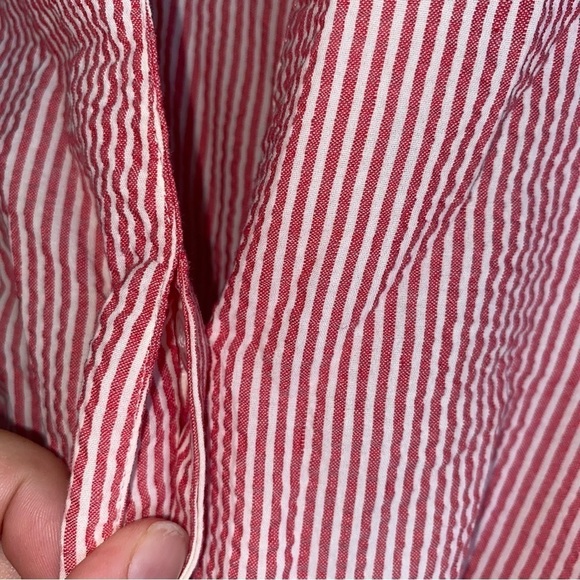 Lafayette 148 Striped Button Blouse - Picture 3 of 5